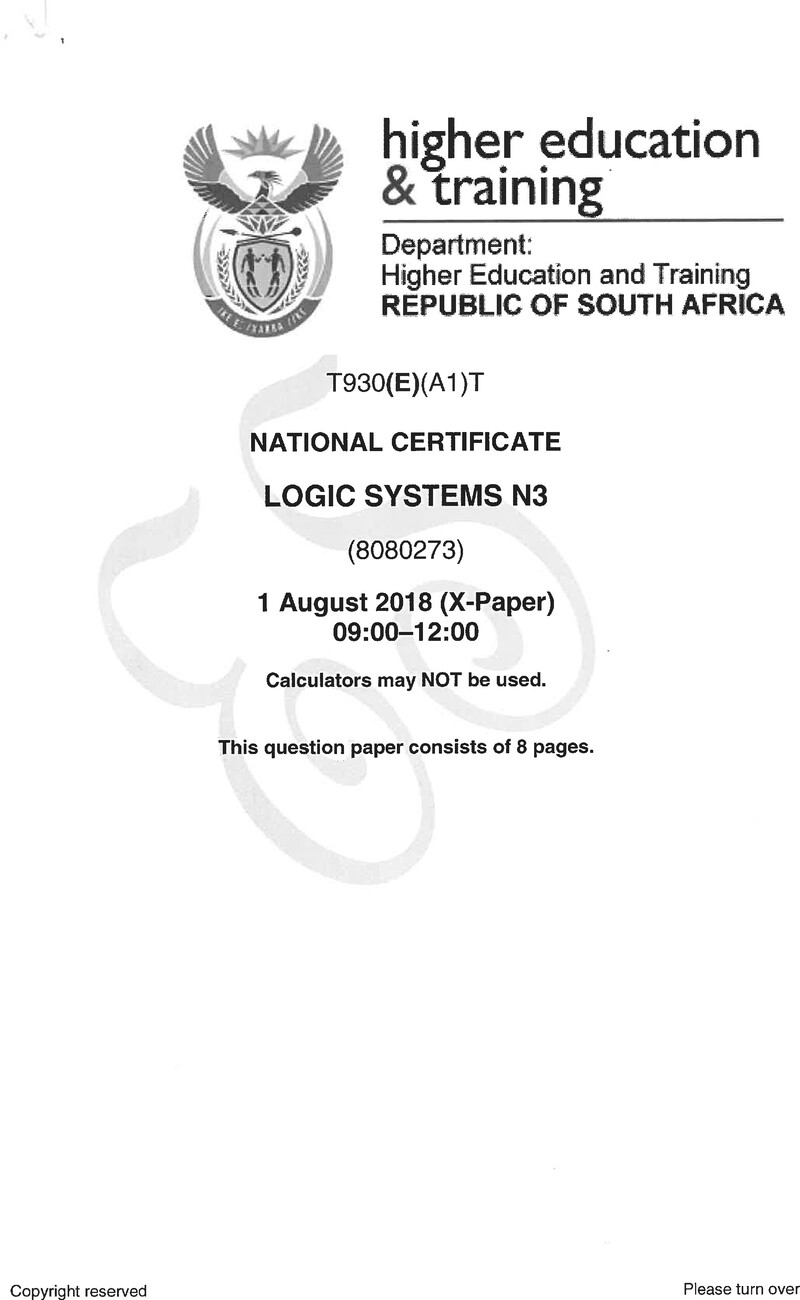Systems N3 Exam Paper 2 2018 preview