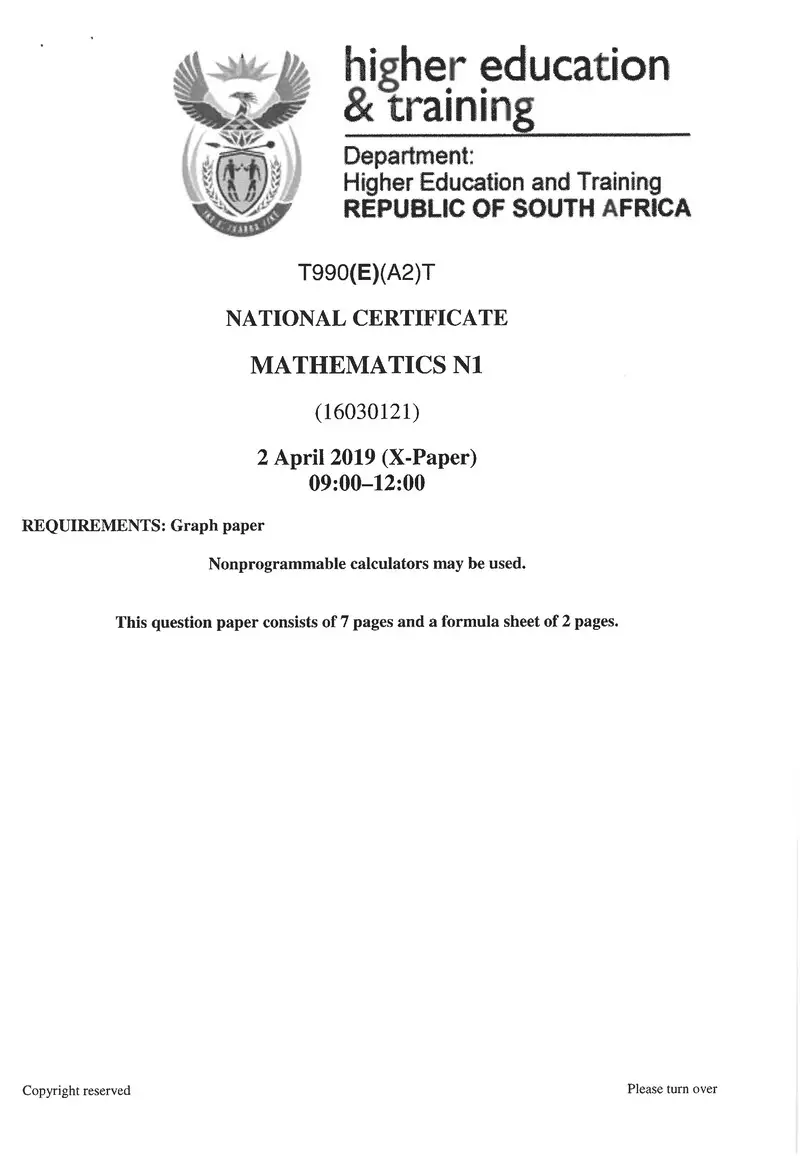 N1 Exam Paper 1 2019 preview