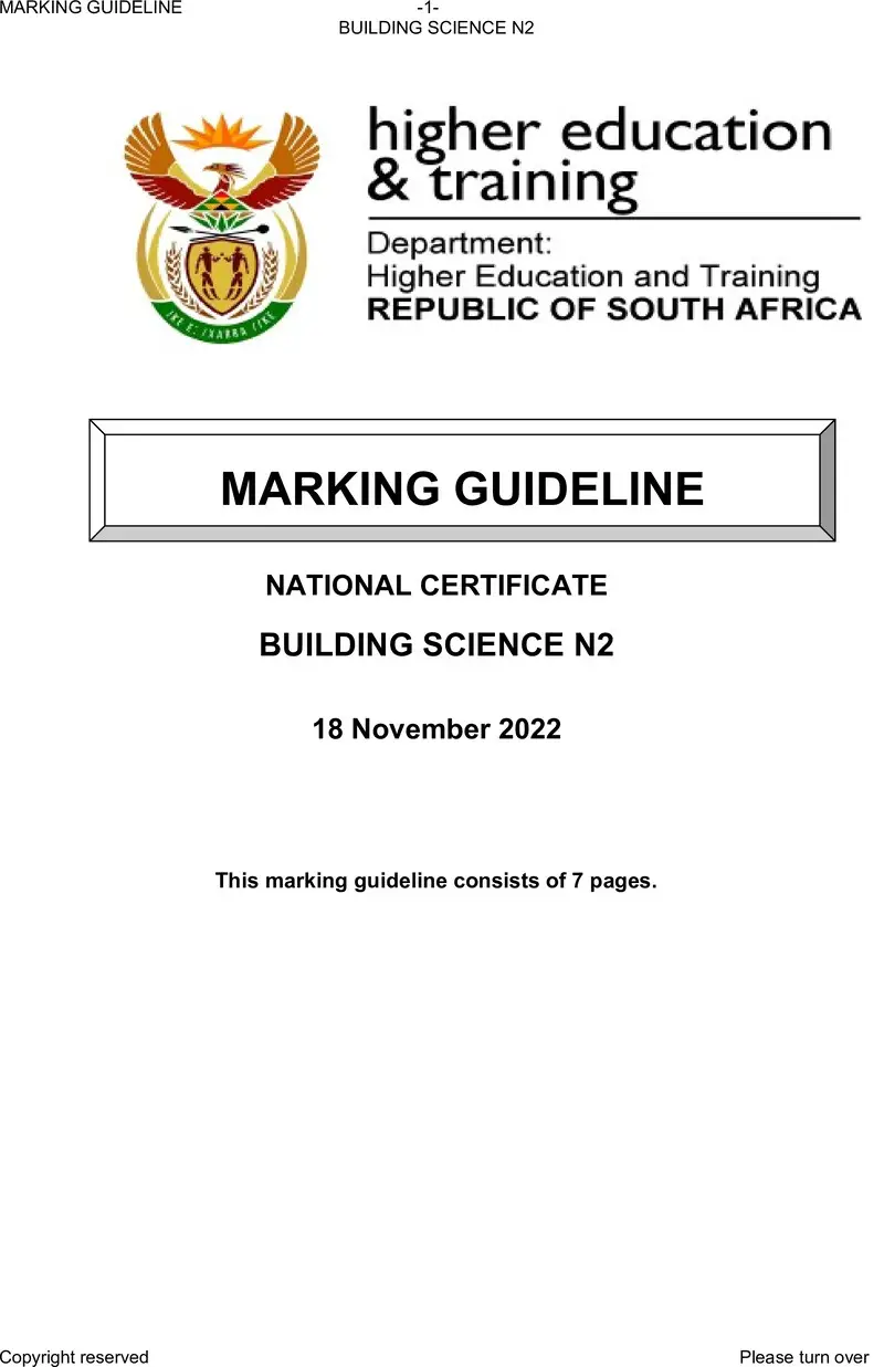 T240 Building Science N2 MEMO Nov 2022 Sign Off 1 preview