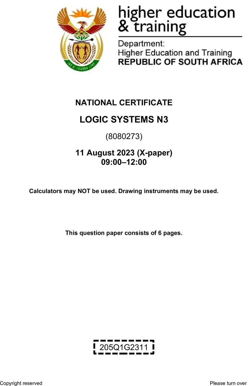 T930 Logic Systems N3 QP Aug 2023 Sign Off preview