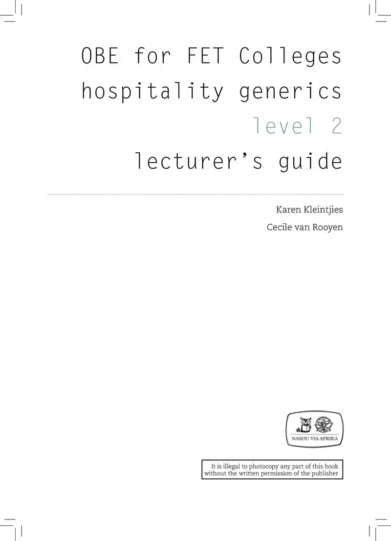 Hospitality Generics L2 Lg cover