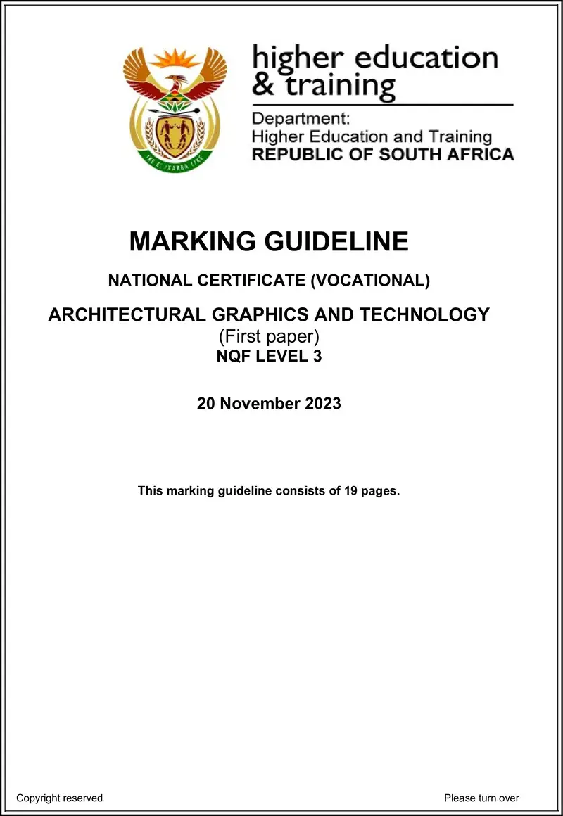 Architectural Graphics And Technology L3 P1 MEMO Nov 2023 preview