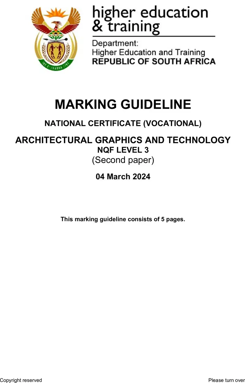 Architectural Graphics And Technology L3 P2 MEMO Supp Feb 2022 Not 2024 preview