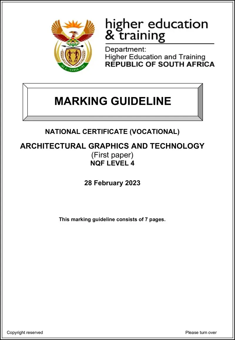 Architectural Graphics And Technology L4 P1 MEMO Supp Feb 2023 preview