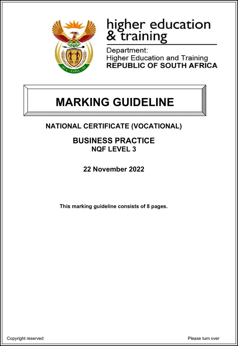 Business Practice L3 MEMO Nov 2022 preview