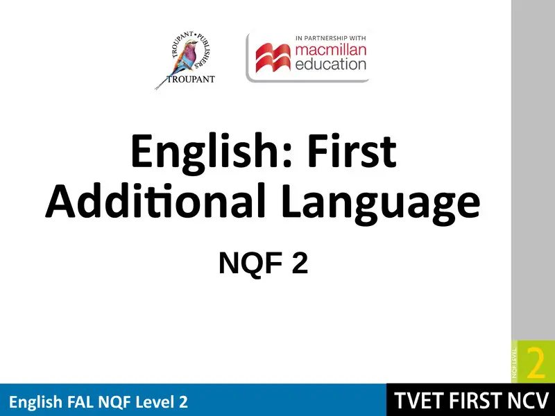 English Fal Level 2 Module 3 Lg cover