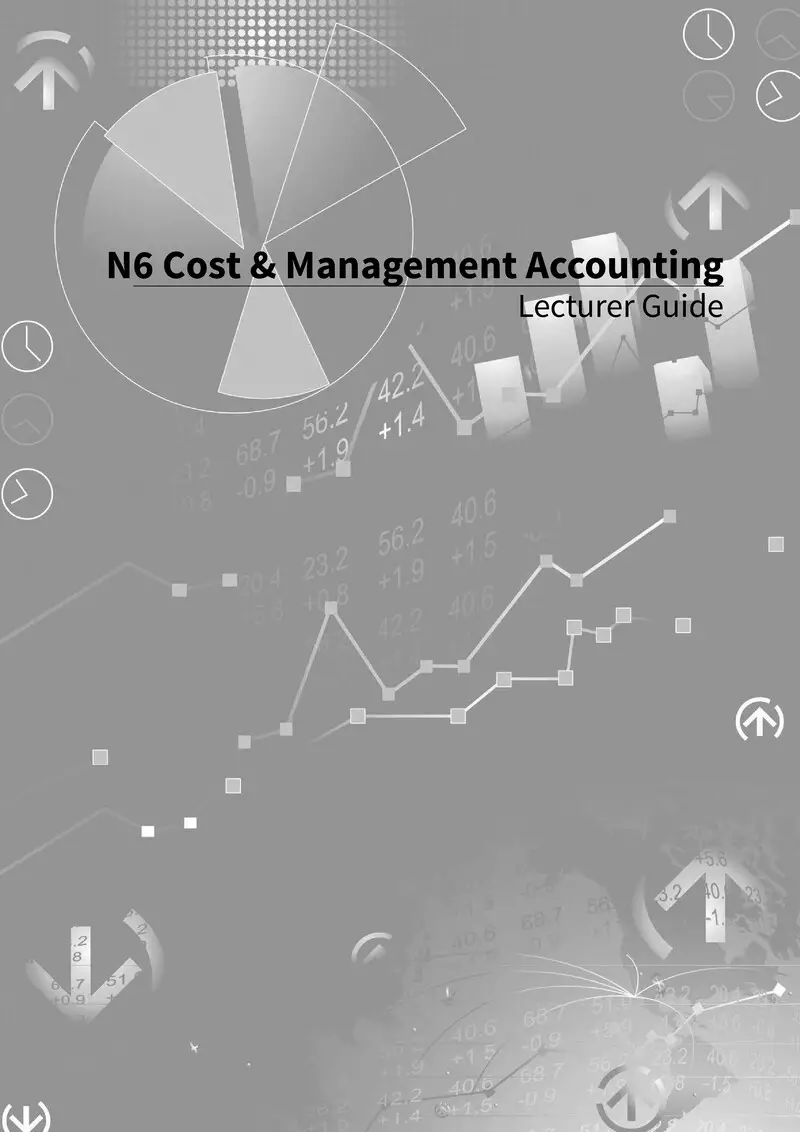 Cost And Management Accounting Lecturer Guide N6 cover