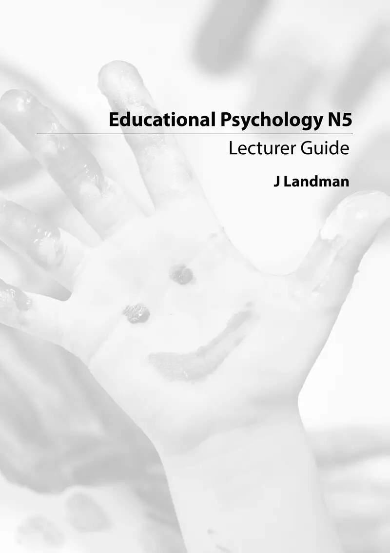 Educational Psychology Lecturer Guide N5 cover