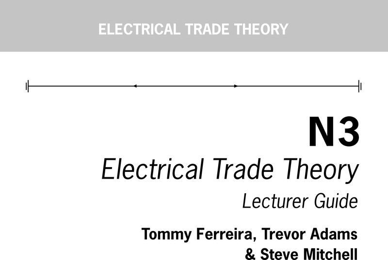 Electrical Trade Theory Lecturer Guide N3 cover