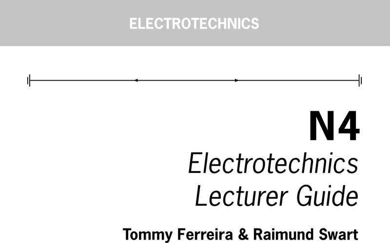 Electrotechnics Lecturer Guide N4 cover