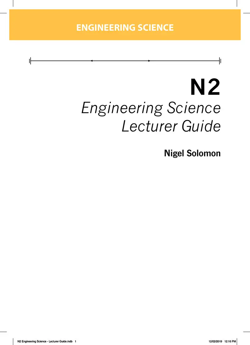 Engineering Science Lecturer Guide Pdf N2 cover