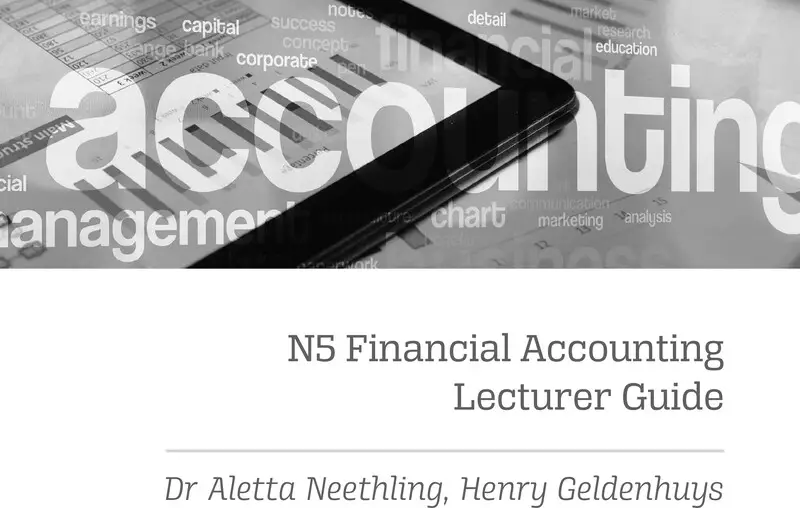 Financial Accounting Lecturer Guide N5 cover