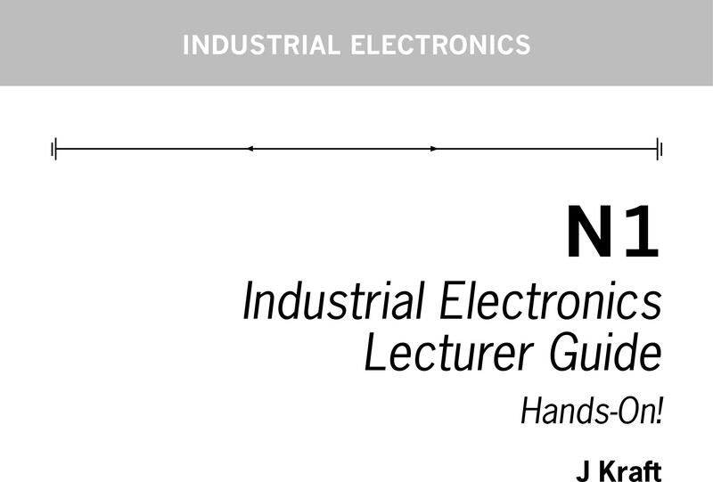 Industrial Electronics Lecturer Guide Kraft N1 cover