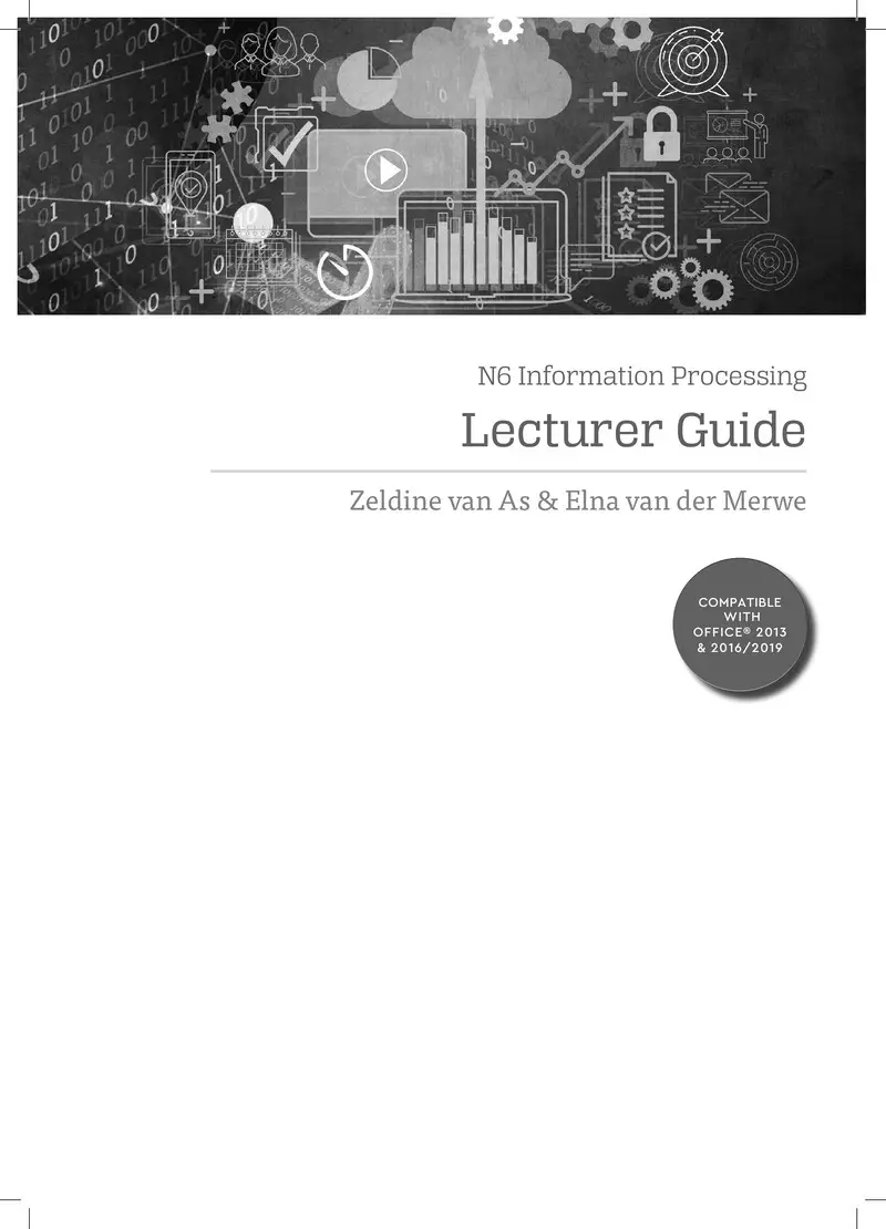 Information Processing Lecturer Guide N6 cover