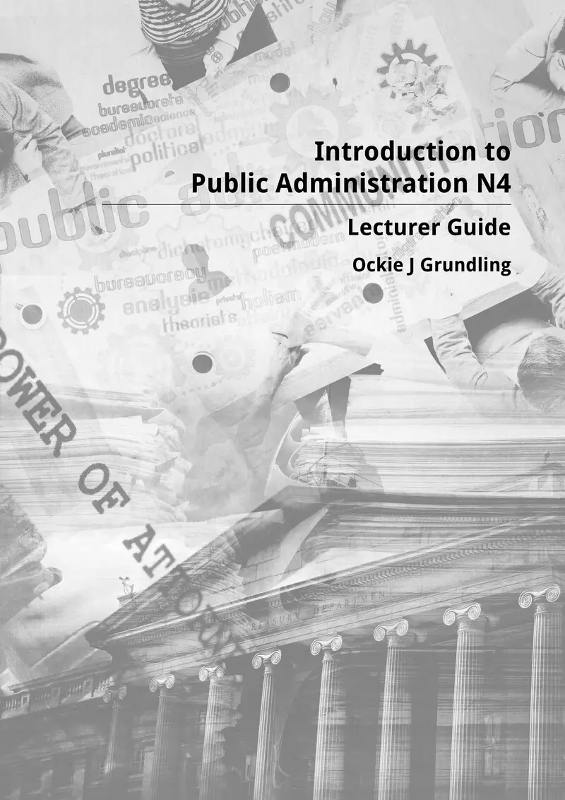Introduction To Public Administration Lecturer Guide cover