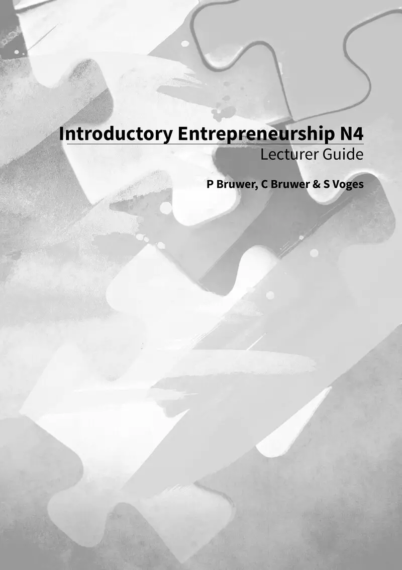 Introductory Entrepreneurship Lecturer Guide cover