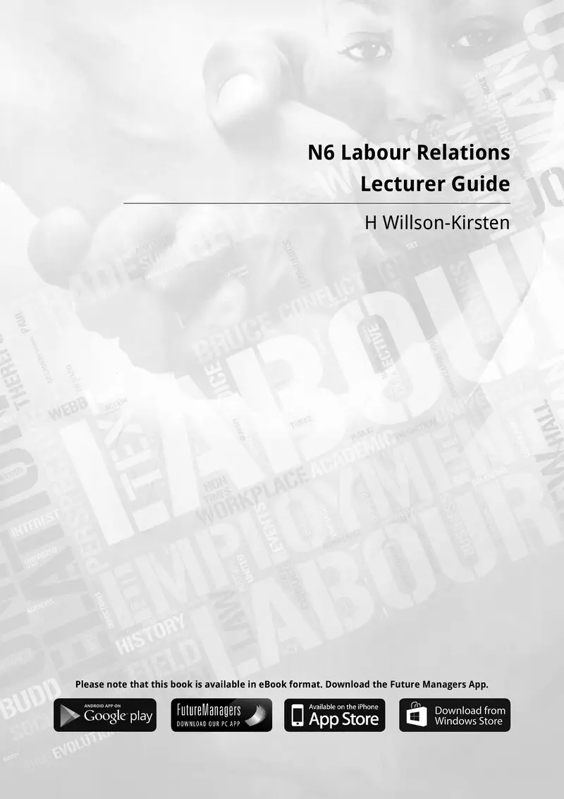 Labour Relations Lecturer Guide N6 cover