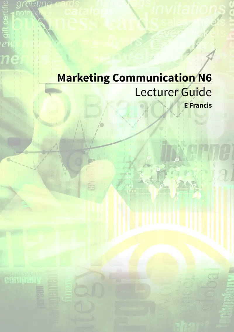 Marketing Communication Lecturer Guide N6 cover