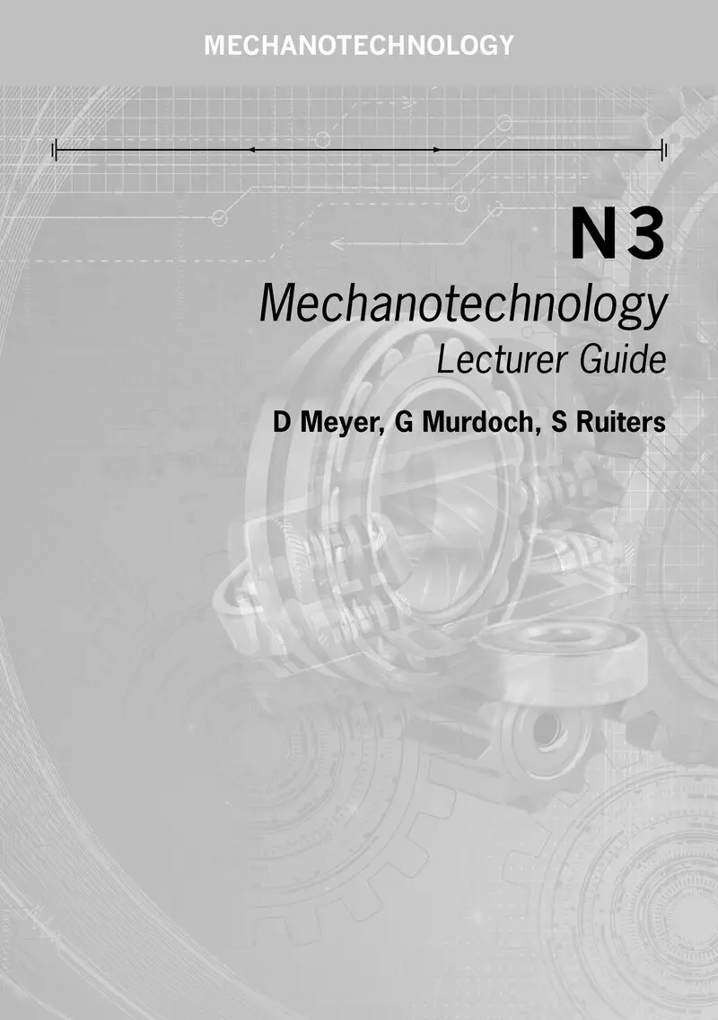 Mechanotechnology Lecturer Guide N3 cover