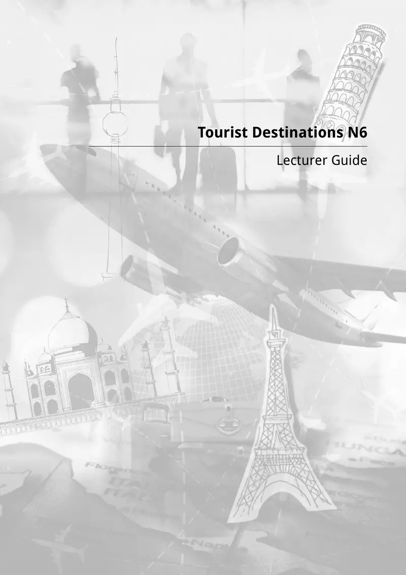 Tourist Destinations Vol I Ii Lecturer Guide N6 cover