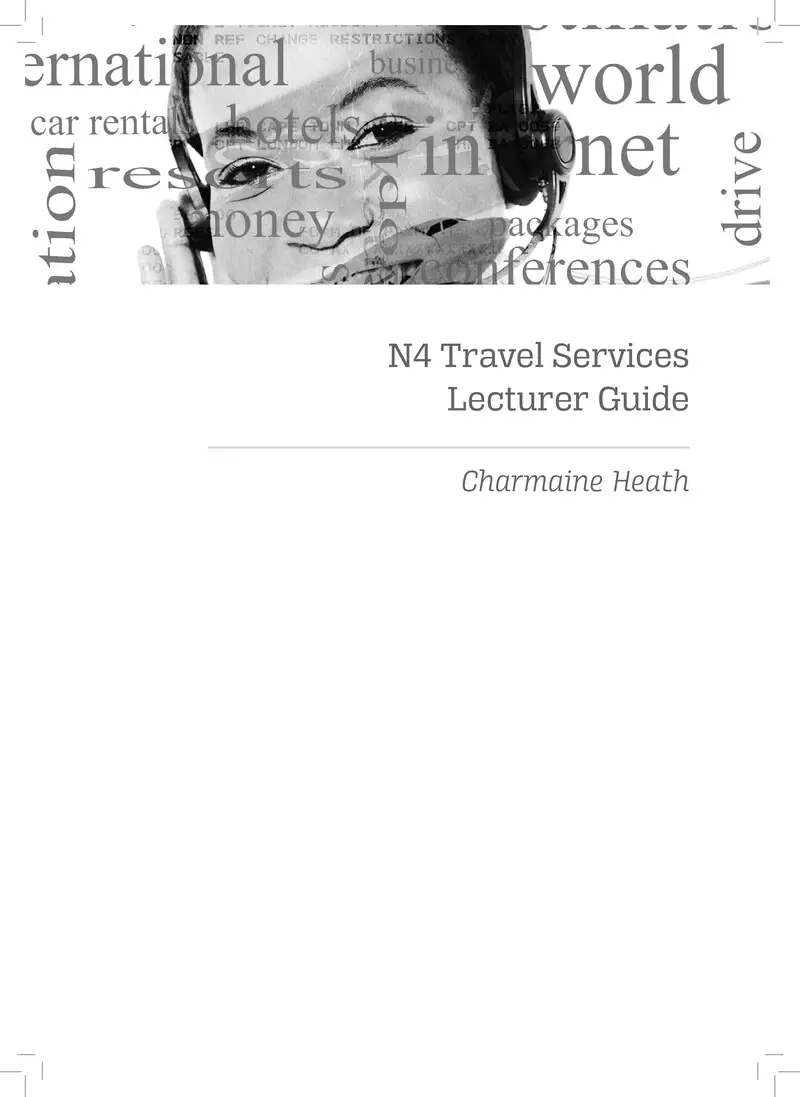 Travel Services Lecturer Guide N4 cover