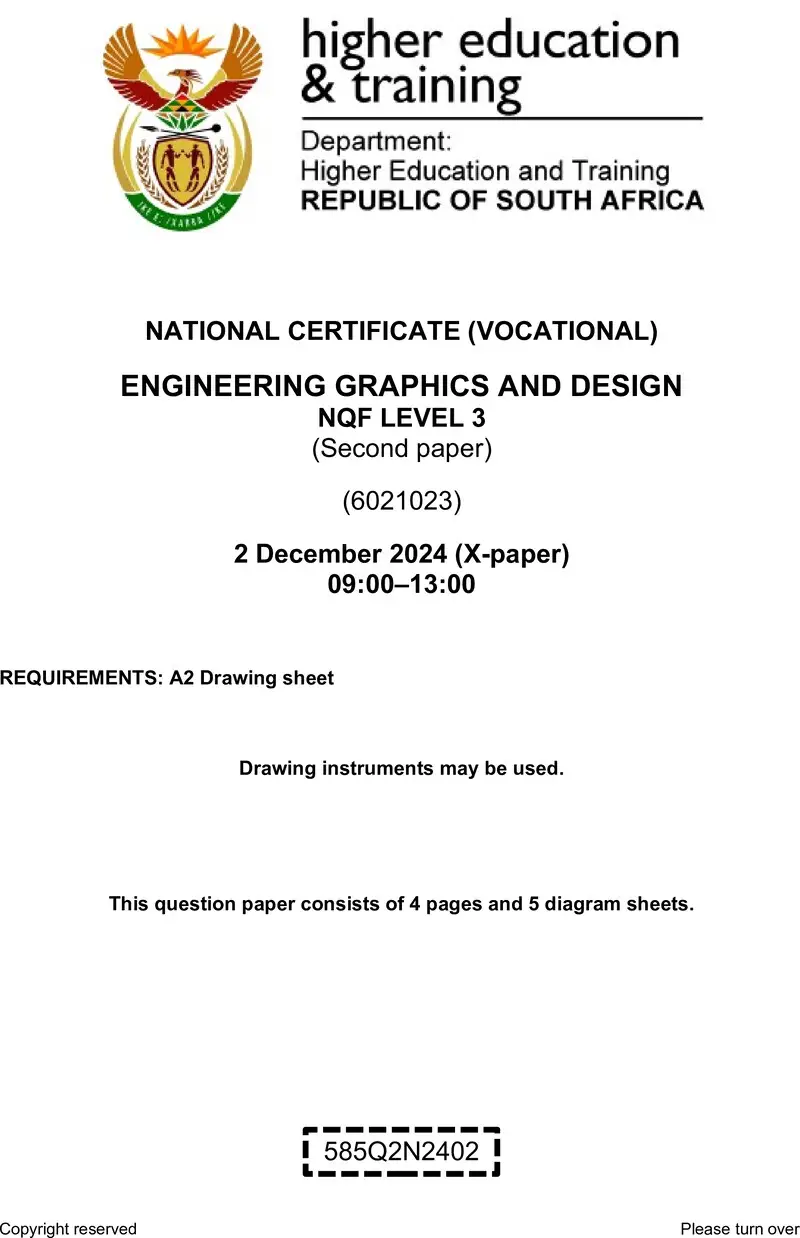 Engineering Graphics And Design L3 P2 QP Nov 2024 preview