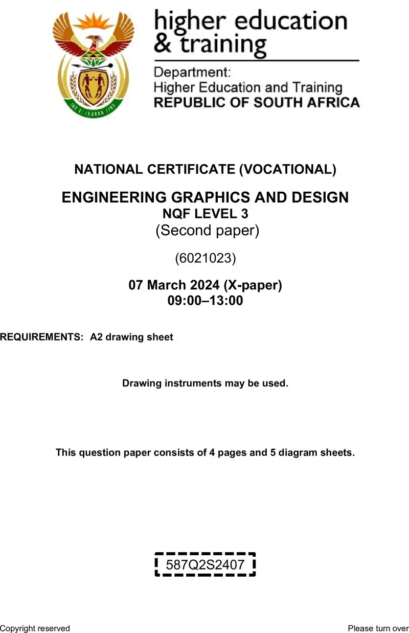 Engineering Graphics And Design L3 P2 QP Supp 2024 preview