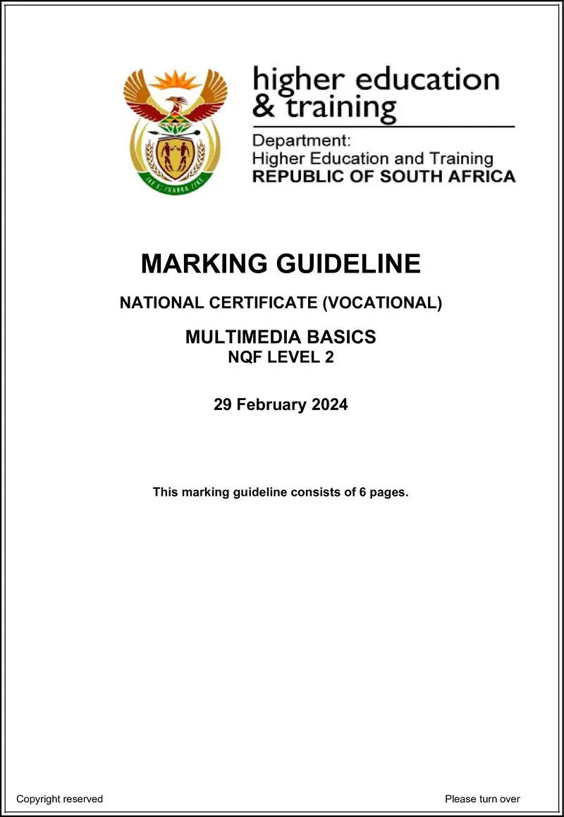 Multimedia Basics L2 Supp MEMO 2024 preview