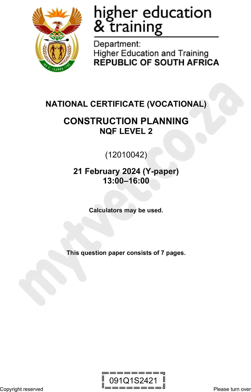 Construction Planning L2 QP Supp 2024 preview
