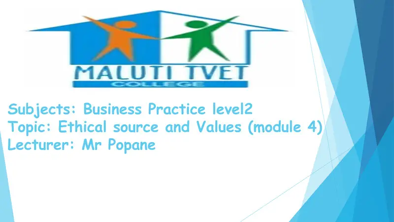 Business Practice Module 4 Ethics L2 Sg cover