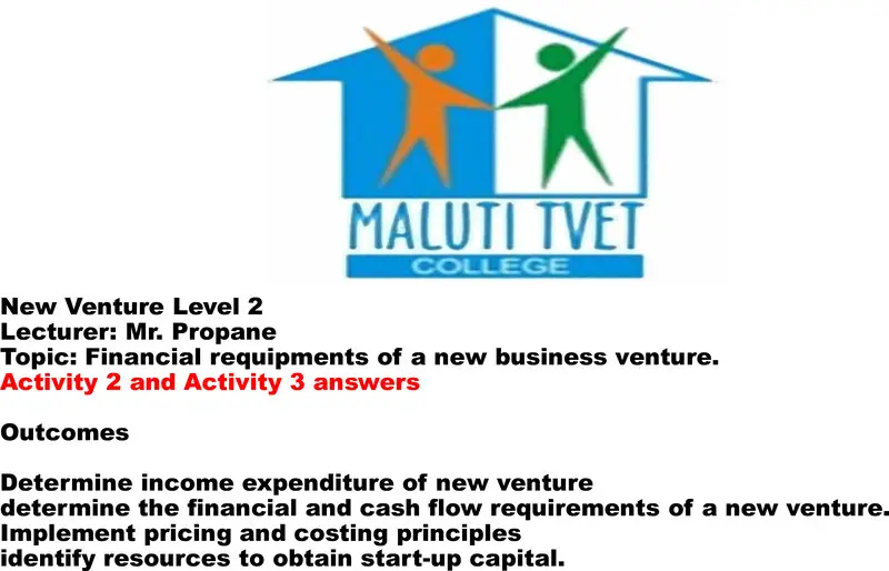 New Venture Creations Activity 2 And 3 Answers L2 Sg cover