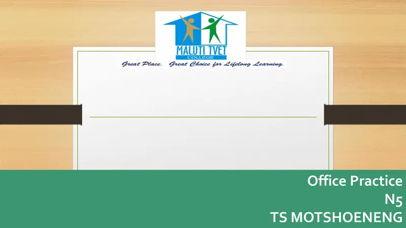Office Practice Module 5 N5 Sg cover