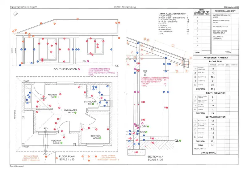 Grade 12 Design past paper 2025 – engineering graphics design p1 may june 2025 mg eng q4 a3 gr12