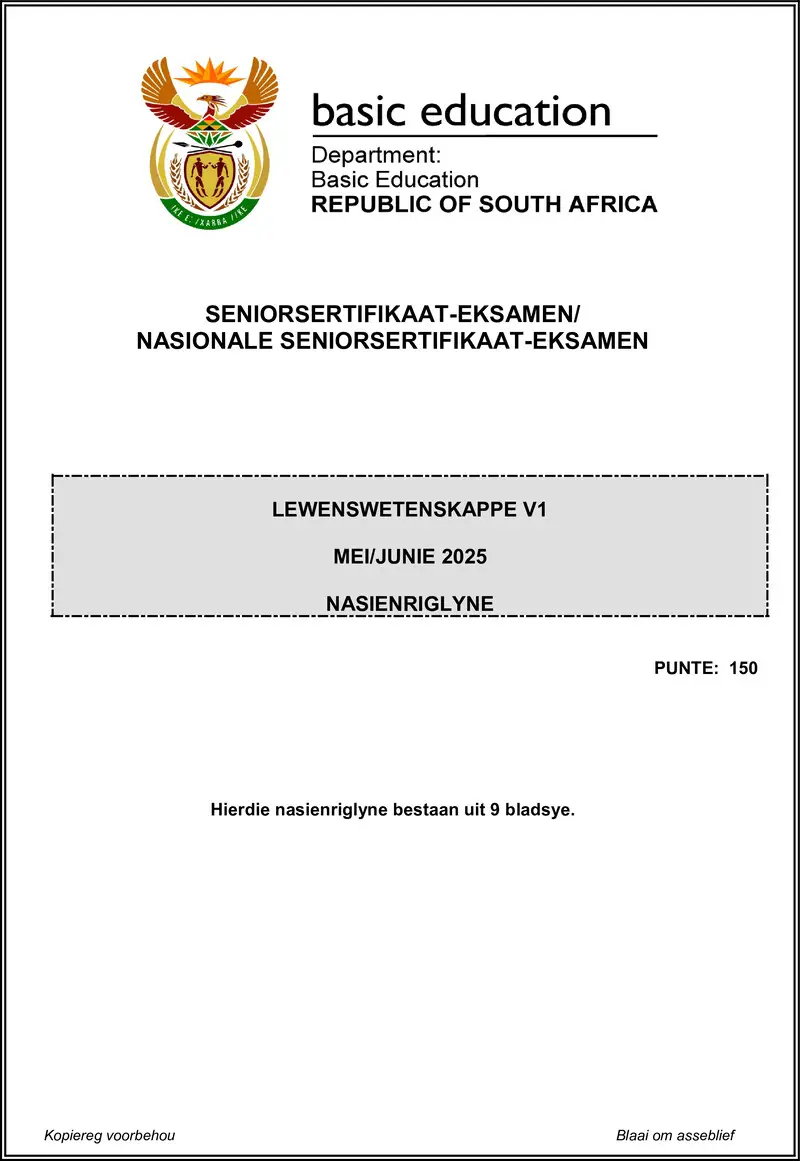 Grade 12 Life Sciences past paper 2025 – life sciences p1 may june 2025 mg afr gr12