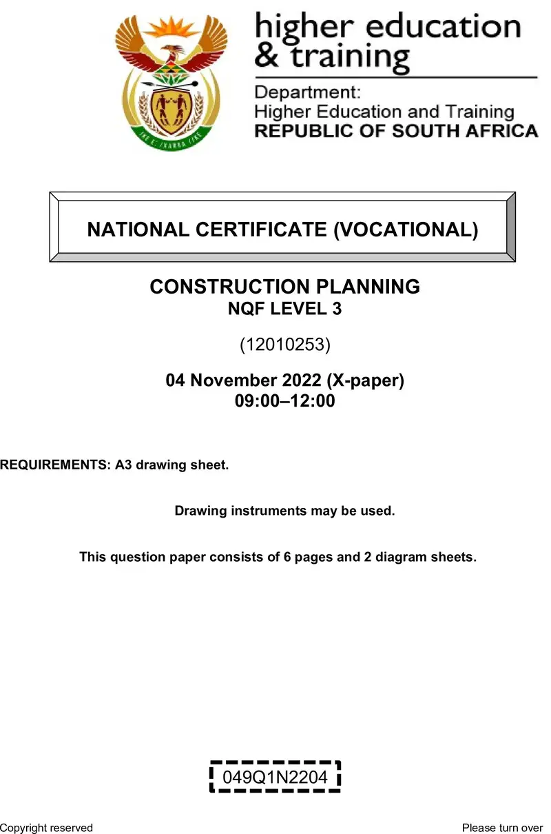 Construction Planning L3 Nov QP 2022 preview