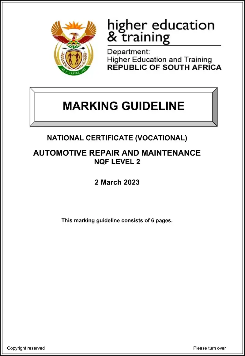 Repair And Maintenance L2 Feb Supp MEMO 2023 preview