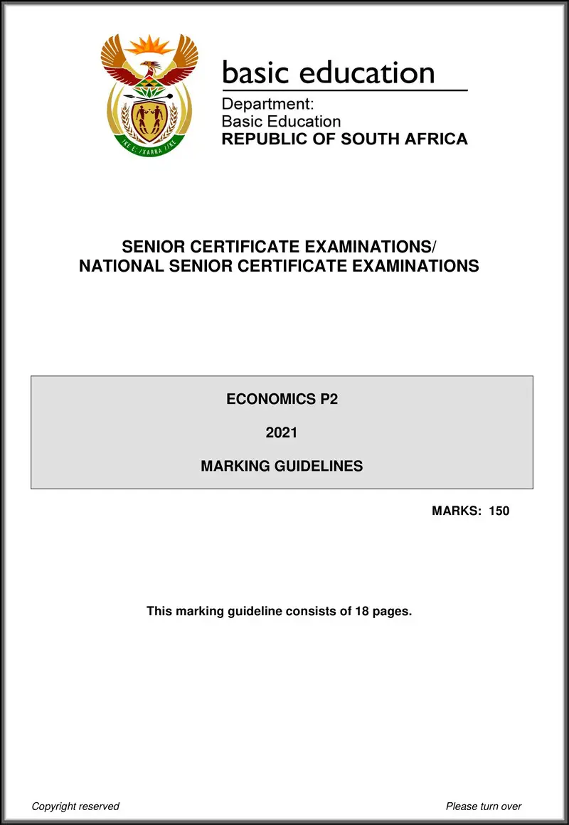 Grade 12 Economics past paper 2021 – economics p2 may june 2021 mg eng gr12