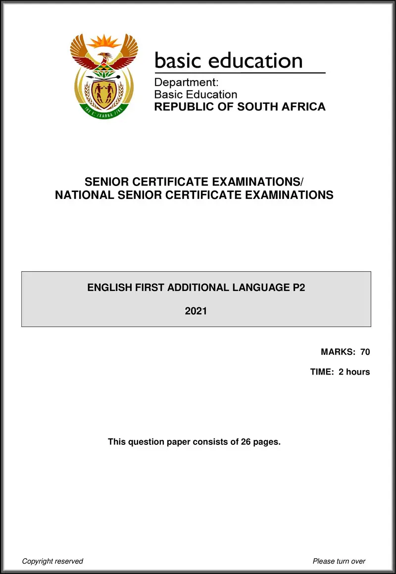 Grade 12 English past paper 2021 – english fal p2 may june 2021 gr12