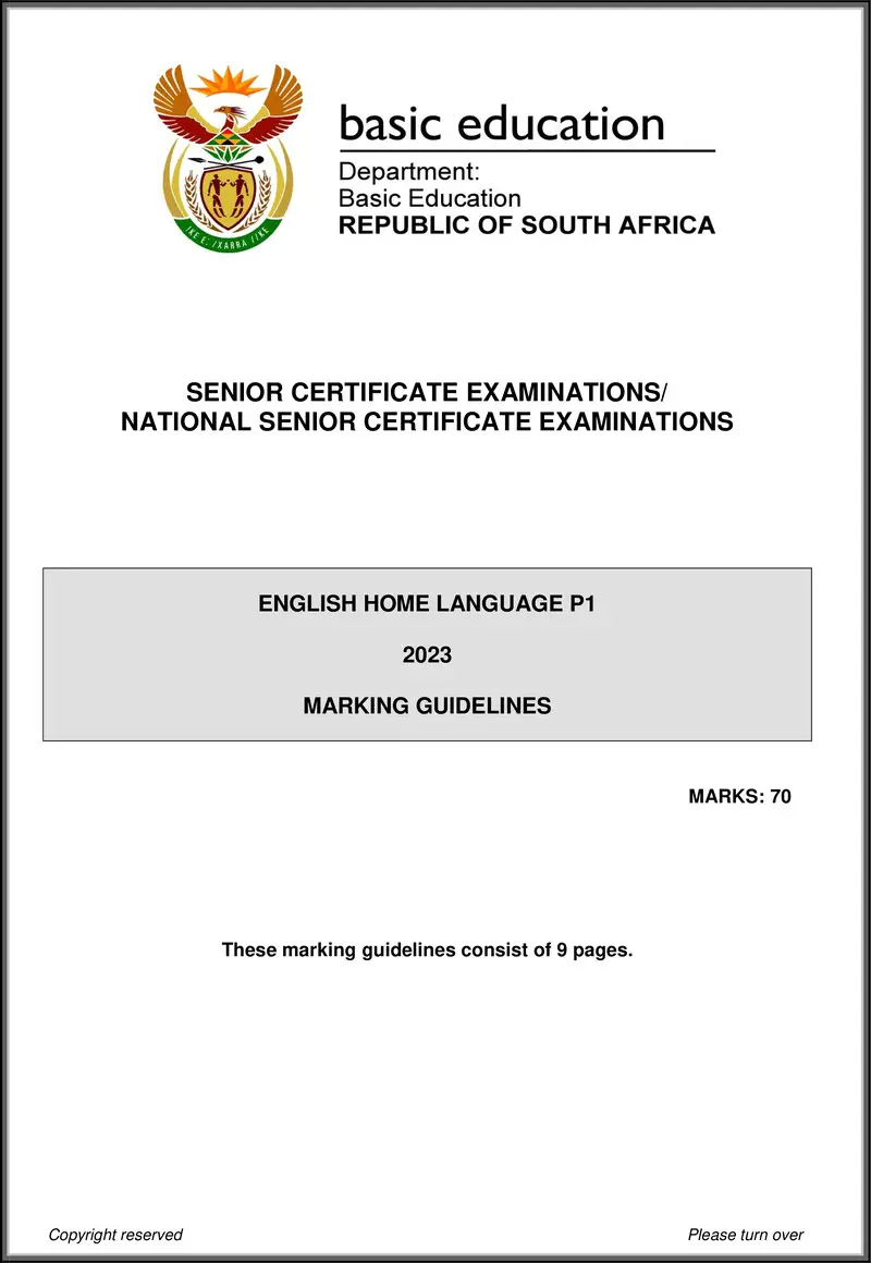 Grade 12 English past paper 2023 – english hl p1 may june 2023 mg gr12