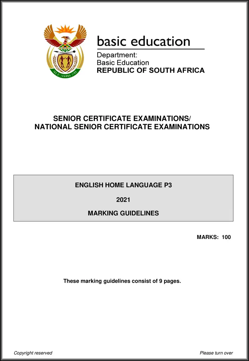 Grade 12 English past paper 2021 – english hl p3 may june 2021 mg gr12