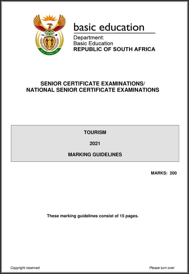 Grade 12 Tourism past paper 2021 – tourism may june 2021 mg eng gr12
