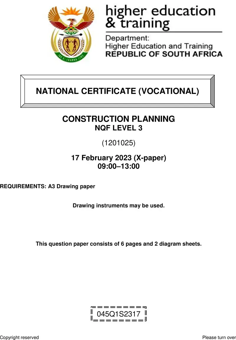 Construction Planning L3 QP Supp Feb 2023 preview