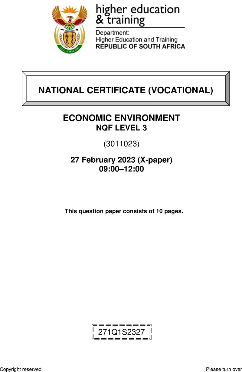Economic Environment L3 Supp QP Feb 2023 Edited preview
