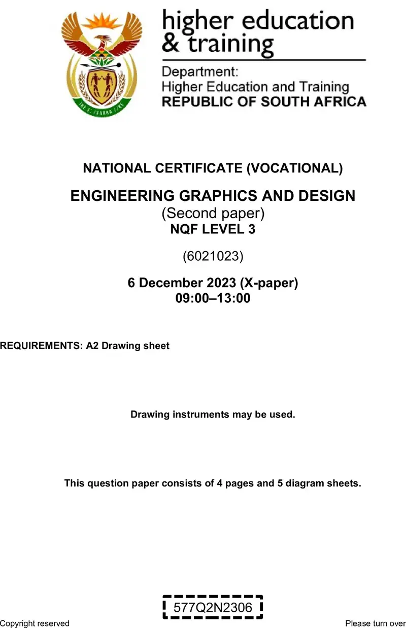 Engineering Graphics And Design L3 P2 QP Nov 2023 preview