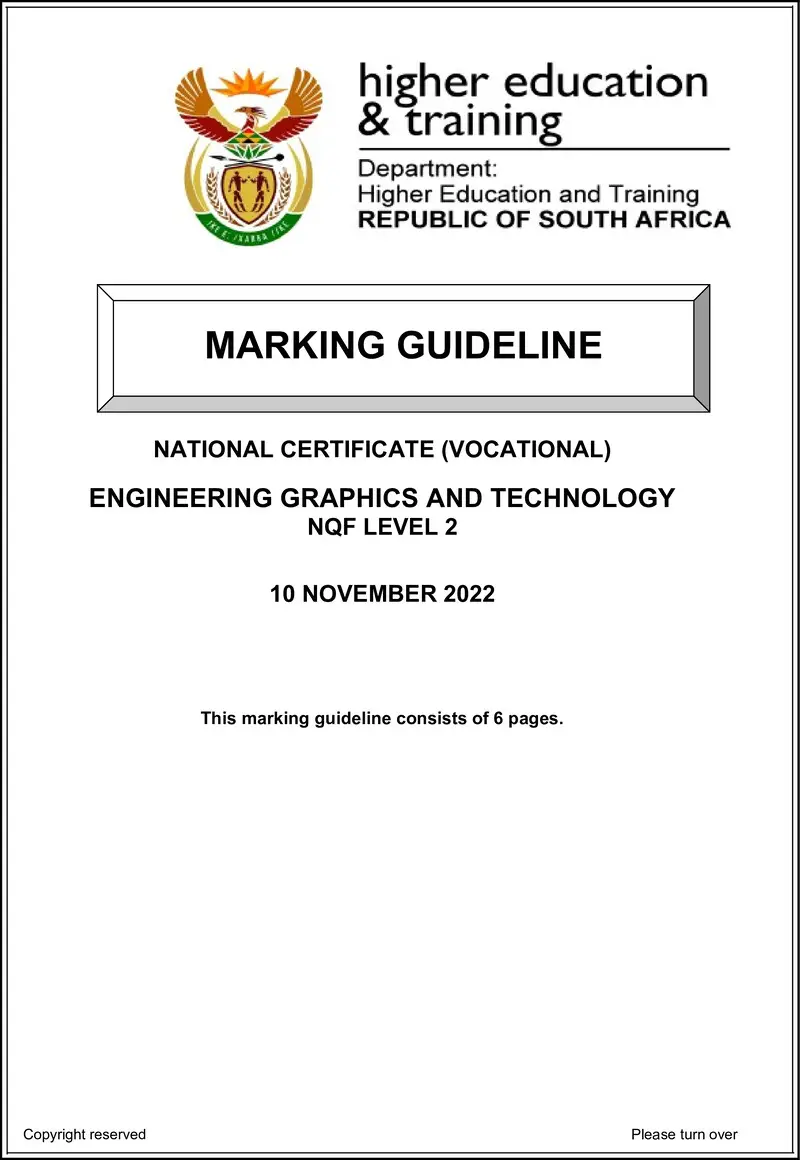 Engineering Graphics And Technology L2 MEMO Nov 2022 Ed preview