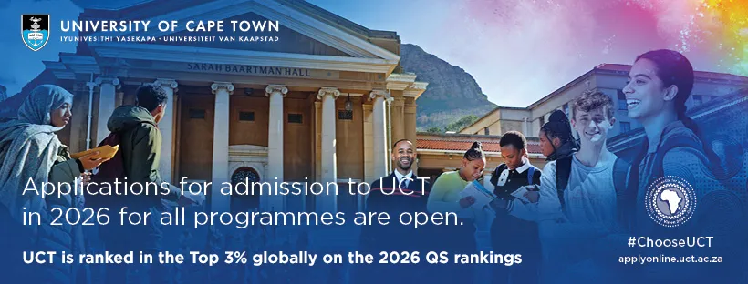 University of Cape Town (UCT) Opens 2026 Applications: Here’s What You Need to Know