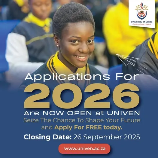 University of Venda (UNIVEN) 2026 Applications Now Open