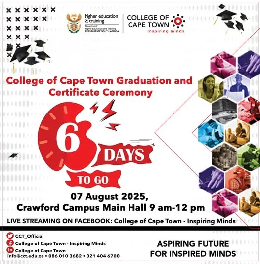 College of Cape Town Graduation & Certificate Ceremony 6 Days to Go!
