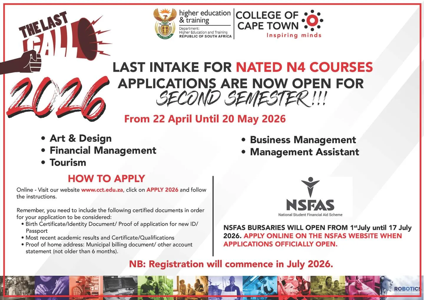 College of Cape Town Opens Final NATED N4 Intake Applications for 2026