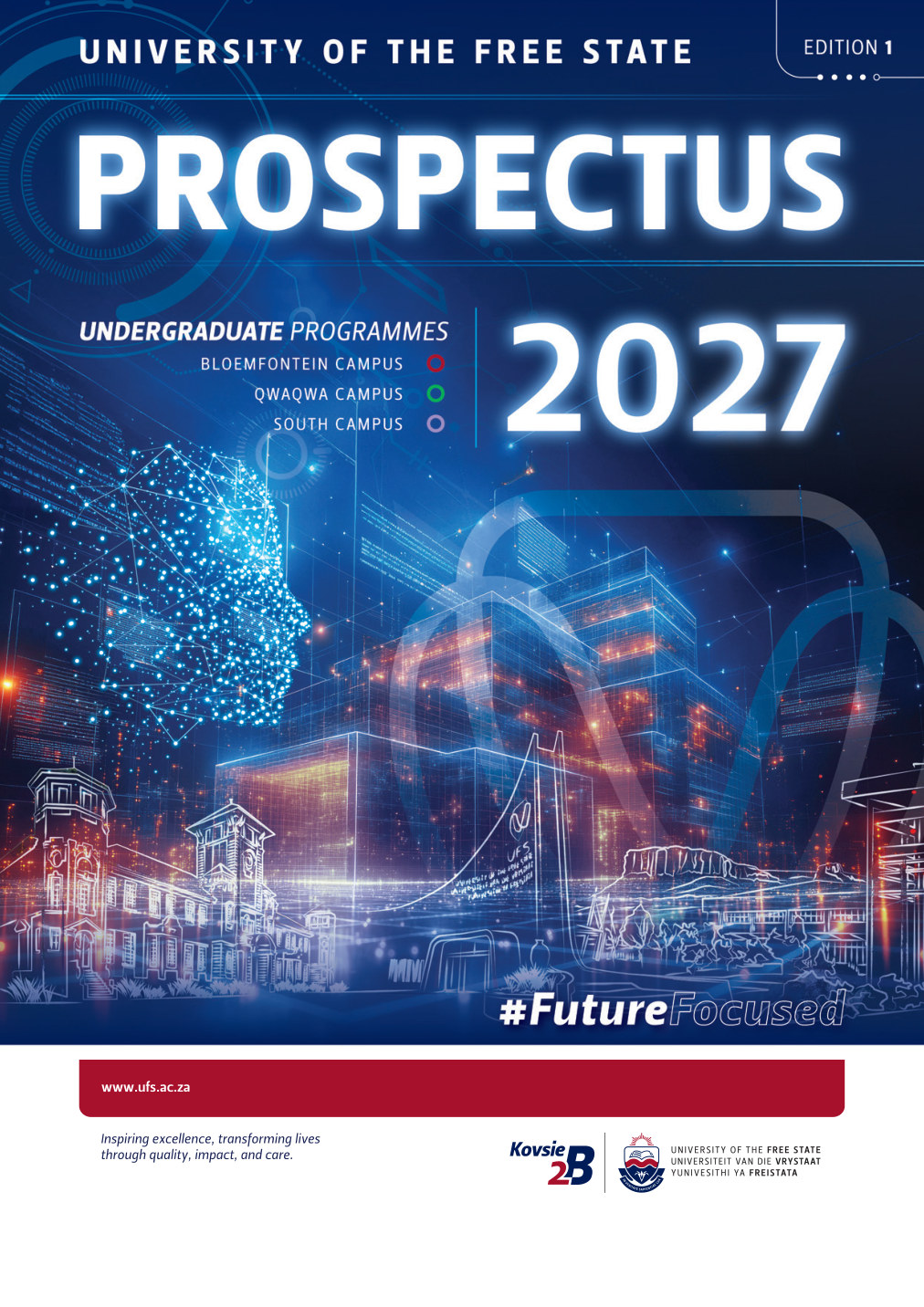 University of the Free State 2027 Undergraduate Prospectus cover